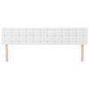 vidaXL Cabeceiras branco 180x5x78/88 cm couro artificial