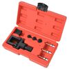 vidaXL Conjunto extrator de correntes e rebitadeira p/ motas, 8 pcs