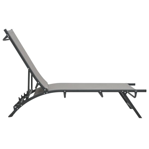 vidaXL Espregui&ccedil;adeiras 2 pcs textilene e a&ccedil;o