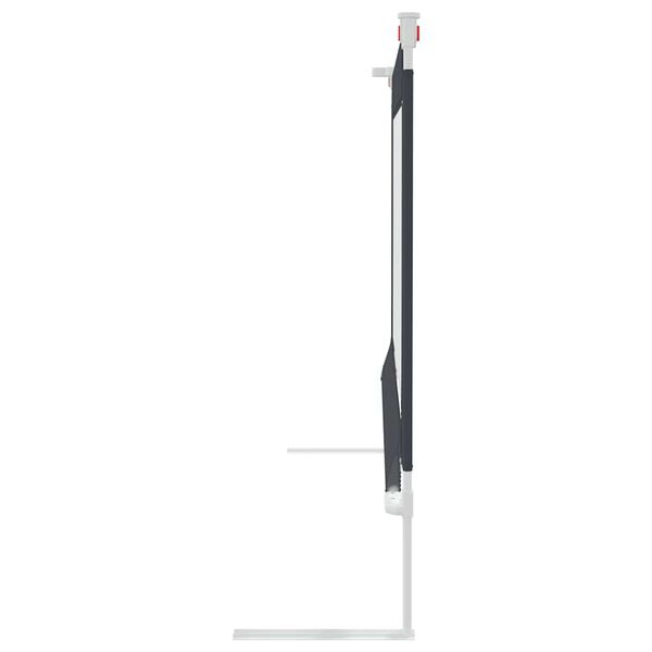 vidaXL Barra seguran&ccedil;a p/ cama infantil tecido 90x25 cm cinza-escuro