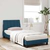 vidaXL Cama com colch&atilde;o Hanko 90x200 cm veludo azul