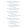 vidaXL Prateleiras para estante 8 pcs derivados de madeira branco