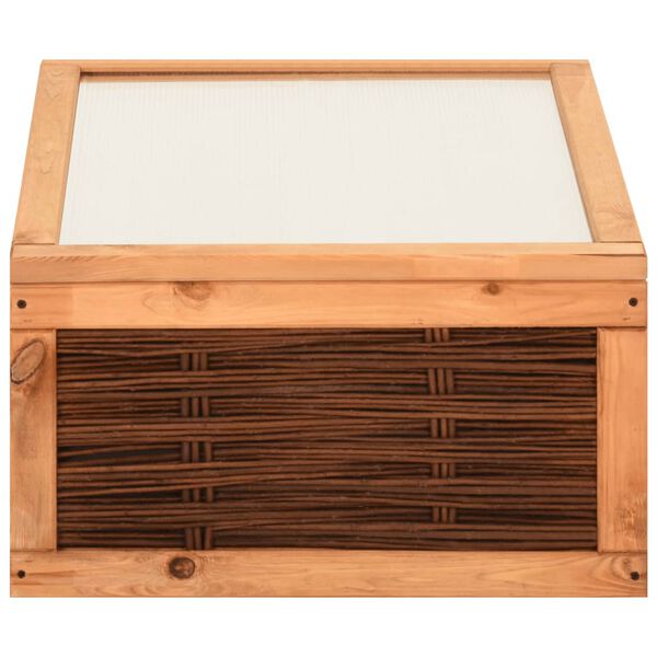 vidaXL Estufa 60x80x45 cm madeira de pinho maci&ccedil;a e salgueiro