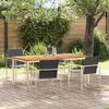 vidaXL ConjuntodeJantarparaJardim 5 pcs Madeira de Teak Sólida