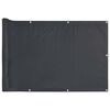 vidaXL Tela de privacidade para varanda 300x90 cm PVC antracite
