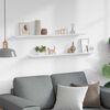 vidaXL Prateleiras de parede 2 pcs 100x9x3 cm branco brilhante