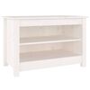 vidaXL Banco sapateira 70x38x45,5 cm pinho maci&ccedil;o branco