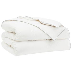 vidaXL Edred&atilde;o FULDA 200 x 200 cm 4 esta&ccedil;&otilde;es 310 GSM Branco