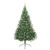 vidaXL &Aacute;rvore de Natal Artificial Pr&eacute;-iluminada Verde 240 cm PVC