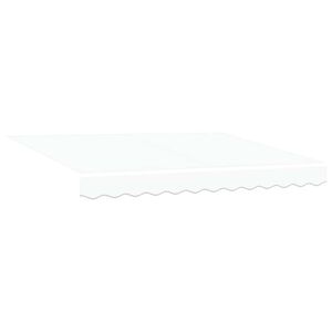 vidaXL Tecido de substitui&ccedil;&atilde;o para toldo Branco 330 x 245 cm Poli&eacute;ster