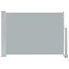 vidaXL Toldo lateral retrátil para pátio 80x300 cm cinzento