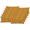 vidaXL Almofada HEERLEN 12 unid. Amarelo Fleece de microfibra