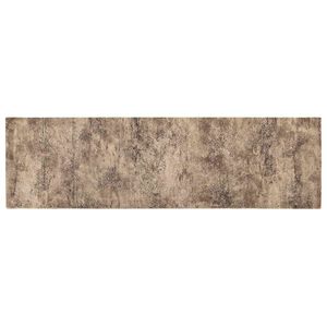 vidaXL Tapete de Cozinha Bet&atilde;o castanho 150 x 45 cm 100% Poliamida
