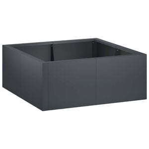 vidaXL Muro de Conten&ccedil;&atilde;o 4 unid. 100 x 100 x 30 cm A&ccedil;o Antracite