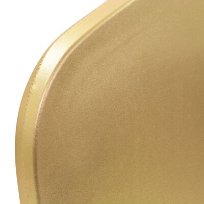 vidaXL Capas elásticas para cadeiras 25 pcs dourado