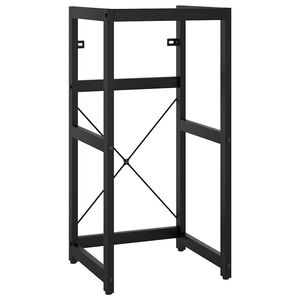 vidaXL Estrutura p/ lavat&oacute;rio casa de banho ferro 40x38x83 cm preto