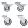 vidaXL Rodas girat&oacute;rias 4 pcs 50 mm