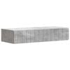 vidaXL Mesa Lateral de Parede Cinzento Cimento 87,5 x 34,5 x 17 cm