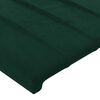 vidaXL Cabeceira Verde Escuro 144x5x118/128 cm Veludo