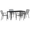 vidaXL Conjunto de Jantar para Jardim 5 pcs Antracite