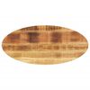 vidaXL Tampo de mesa oval 140x50x3,8 cm madeira de mangueira maci&ccedil;a