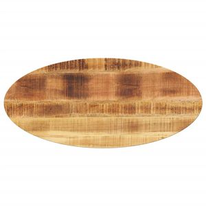 vidaXL Tampo de mesa oval 140x50x3,8 cm madeira de mangueira maci&ccedil;a