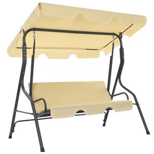 vidaXL Baloi&ccedil;o de jardim 170x110x153 cm branco nata