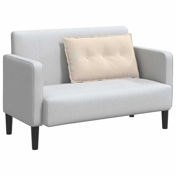 vidaXL Travesseiro para Costas Bege 80 x 50 cm Tecido de Microfibra