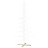 vidaXL &Aacute;rvore de Natal de metal KUOPIO 210 cm A&ccedil;o Branco