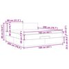 vidaXL Estrutura de cama otomana com colch&atilde;o 160x200cm cinzento escuro