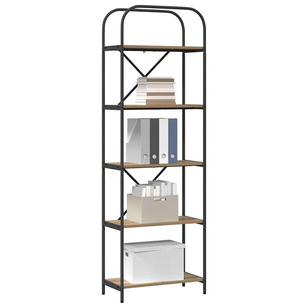 vidaXL Estante Carvalho Artesanal 60 x 30 x 183 cm Madeira processada