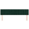 vidaXL Cabeceiras verde-escuro 180x5x78/88 cm veludo