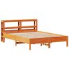 VidaXL Cama sem colch&atilde;o 140x190 cm pinho maci&ccedil;o castanho-mel