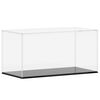 vidaXL Caixa de exposi&ccedil;&atilde;o 24x12x11 cm acr&iacute;lico transparente
