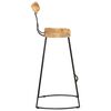 vidaXL Bancos de bar 2 pcs 49x43x103 cm madeira de mangueira maci&ccedil;a