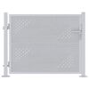 vidaXL Port&atilde;o de Jardim Prateado 85 x 70 cm A&ccedil;o inoxid&aacute;vel
