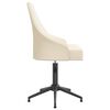 vidaXL Cadeira de escrit&oacute;rio girat&oacute;ria veludo cor creme