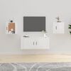 vidaXL M&oacute;veis de TV para parede 2 pcs 40x34,5x40 cm branco brilhante