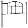 vidaXL Cabeceira de substitui&ccedil;&atilde;o 107 cm metal preto