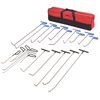 vidaXL Conjunto repara&ccedil;&atilde;o de mossas s/ repintura 21 pcs a&ccedil;o inoxid&aacute;vel