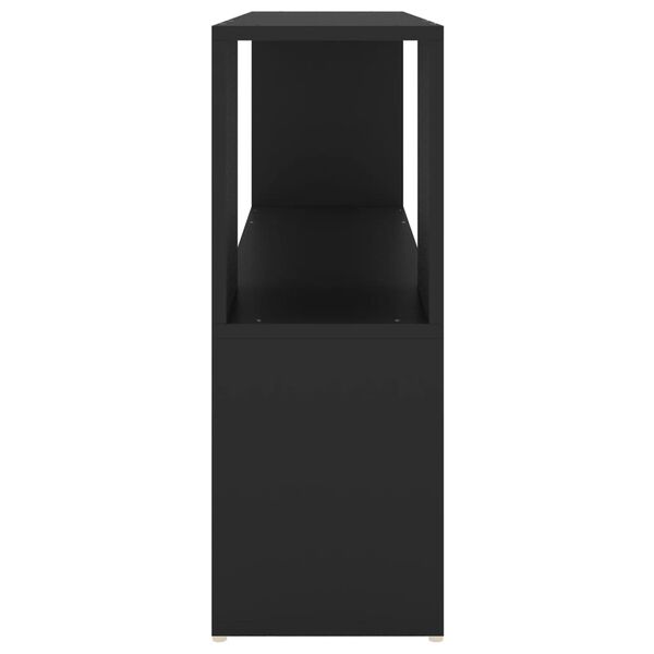 vidaXL Estante 100x24x63 cm derivados de madeira preto