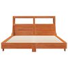 vidaXL Cama sem colch&atilde;o 120x190 cm madeira pinho maci&ccedil;a castanho-mel
