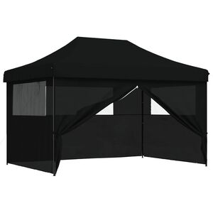 vidaXL Tenda de Festa 279 x 410 x 315 cm Preto Tecido Oxford