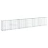 vidaXL Cesto gabi&atilde;o com cobertura 600x50x100 cm ferro galvanizado