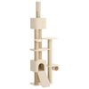vidaXL &Aacute;rvore para gatos do ch&atilde;o ao teto com poste de sisal Creme