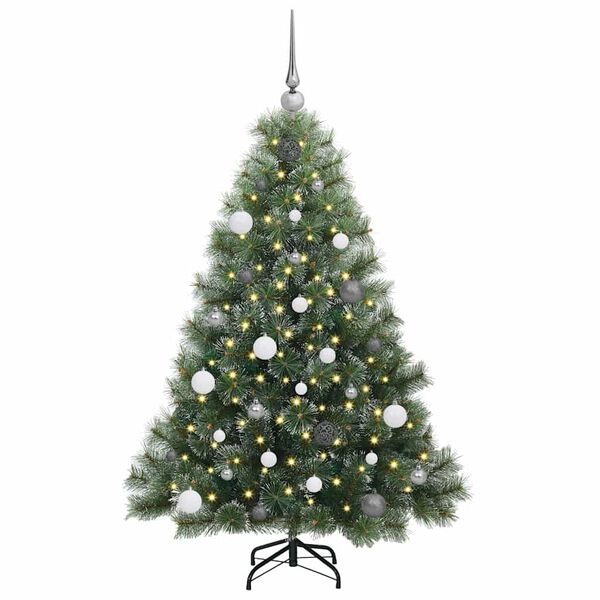 vidaXL &Aacute;rvore de Natal Artificial com 150 LEDs Verde 150 cm PE e PVC