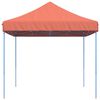 vidaXL Tenda para festas pop-up dobrável 440x292x315 cm terracotta