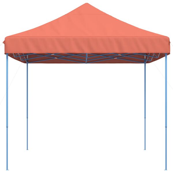 vidaXL Tenda para festas pop-up dobrável 440x292x315 cm terracotta