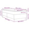 vidaXL Cama Box Cinza Claro e Branco 100 x 200 cm