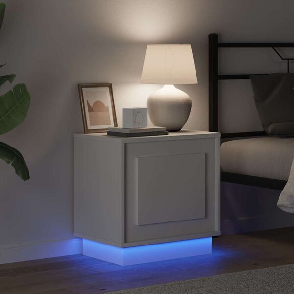 vidaXL Arm&aacute;rio de Cabeceira Branco 44 x 34,5 x 45 cm